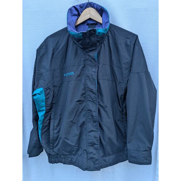 Vintage Columbia X Bugaboo Women's Full Zip Jacket Sz Medium Retro 90s Outdoors - Picture 1 of 7